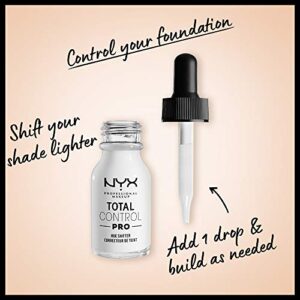 NYX PROFESSIONAL MAKEUP Total Control Pro Drop Foundation Hue Shifter, Light