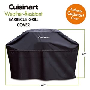 Cuisinart CGC-60B Heavy-Duty Barbecue Grill Cover, 60", Black, Cover-60