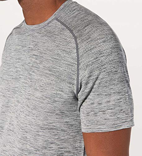 LULULEMON Men's Metal Vent Tech Short Sleeve Crew T-Shirt (Slate Grey, XL)
