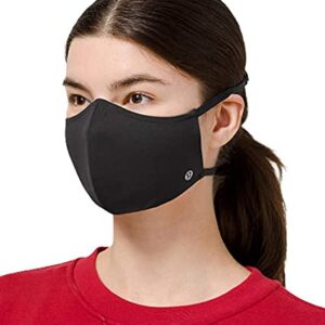 Lululemon Athletica Double Strap Face Mask (Black), One Size