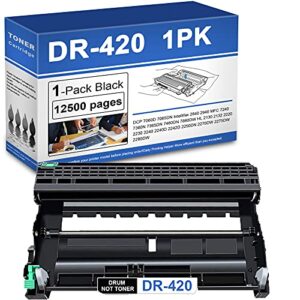 1 pack dr-420 dr420 black drum unit replacement for brother dcp-7060d 7065dn intellifax 2840 mfc-7240 7360n 7860dw hl-2130 2132 2220 printer toner.