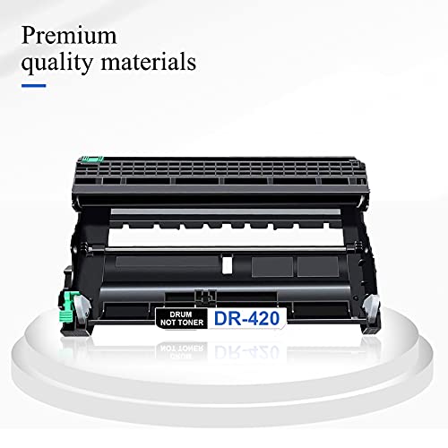 1 Pack DR-420 DR420 Black Drum Unit Replacement for Brother DCP-7060D 7065DN Intellifax 2840 MFC-7240 7360N 7860DW HL-2130 2132 2220 Printer Toner.