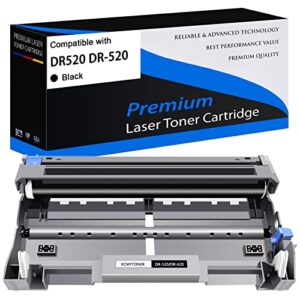 kcmytoner 1 pack compatible drum unit replacement for brother dr520 dr-520 to use with mfc-8890dw mfc-8480dn mfc-8460n dcp-8080dn hl-5250dn hl-5240 hl-5340d hl-5370dw printers