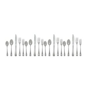 Cuisinart 20 Piece, Trevoux flatware set, Silver