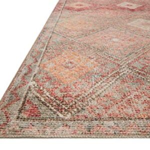 Loloi Justina Blakeney x Malik Collection MAL-01 Dove/Sunset Contemporary 7'-6" x 9'-6" Area Rug