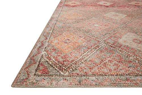 Loloi Justina Blakeney x Malik Collection MAL-01 Dove/Sunset Contemporary 7'-6" x 9'-6" Area Rug