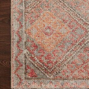 Loloi Justina Blakeney x Malik Collection MAL-01 Dove/Sunset Contemporary 7'-6" x 9'-6" Area Rug