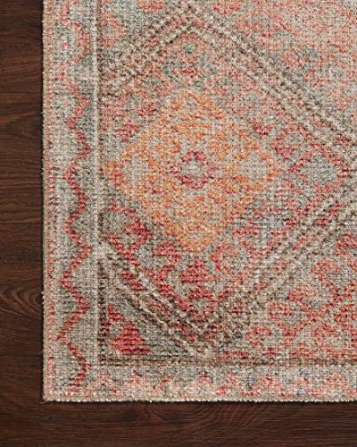 Loloi Justina Blakeney x Malik Collection MAL-01 Dove/Sunset Contemporary 7'-6" x 9'-6" Area Rug