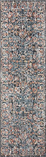 Loloi II Cassandra Collection CSN-05 Blue/Multi, Traditional 2'-6" x 4'-0" Accent Rug