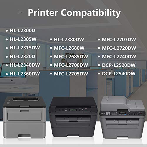 1 Black TN660 Toner Cartridge Replacement for Brother HL-L2300D L2315DW L2320D L2340DW L2360DW L2380DW MFC-L2680W L2700DW L2705DW L2707DW L2720DW L2740DW DCP-L2520DW L2540DW Printer,Sold by TopInk