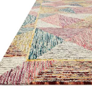 Loloi II Spectrum Collection SPE-01 Silver/Fiesta, Contemporary 7'-9" x 9'-9" Area Rug