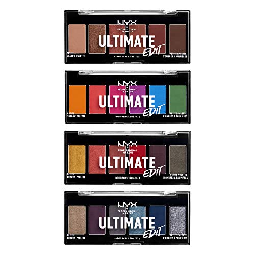 NYX PROFESSIONAL MAKEUP Ultimate Edit Mini Shadow Palette, Eyeshadow Palette - Warm Neutrals