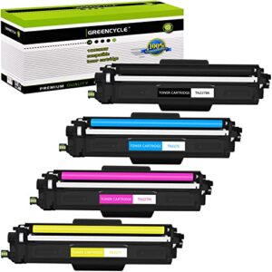 greencycle 4 pack compatible toner cartridge replacement for brother tn227bk tn227m tn227y tn223c tn-223 use with mfc-l3770cdw mfc-l3750cdw hl-l3290cdw hl-l3270cdw hl-l3210cw mfc-l3710cw printer