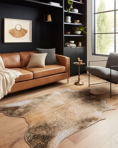 Loloi II Odessa Collection ODE-01 Mocha/Sand, Contemporary 5' x 6'-6" Area Rug