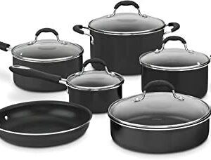 Cuisinart 11-Piece Set Advantage Nonstick Cookware, Black