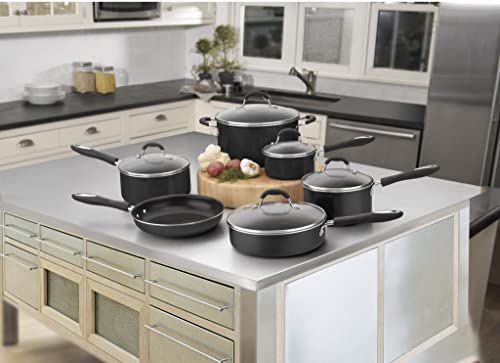 Cuisinart 11-Piece Set Advantage Nonstick Cookware, Black