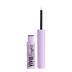 NYX PROFESSIONAL MAKEUP Vivid Brights Liquid Liner, Smear-Resistant Eyeliner with Precise Tip - Lilac Pink