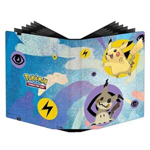ultra pro – pokémon pikachu & mimikyu 9-pocket pro-binder – protect collectible cards, trading cards, & sports cards, side loading pockets, protects & stores up to 360 standard size cards
