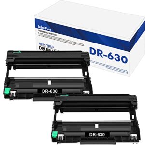 dr630 dr-630 2-pack drum unit: compatible for dr 630 replacement for brother mfc-l2700dw mfc-l2740dw hl-l2300d hl-l2320d hl-l2340dw hl-l2380dw dcp-l2540dw dcp-l2520dw hl-l2360dw hl-l2365dw printer