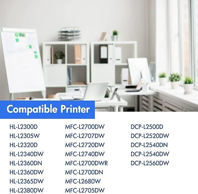 DR630 DR-630 2-Pack Drum Unit: Compatible for DR 630 Replacement for Brother MFC-L2700DW MFC-L2740DW HL-L2300D HL-L2320D HL-L2340DW HL-L2380DW DCP-L2540DW DCP-L2520DW HL-L2360DW HL-L2365DW Printer