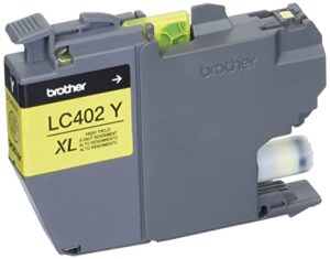 brother genuine lc402xly high yield yellow ink cartridge