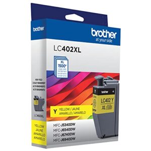 Brother Genuine LC402XLY High Yield Yellow Ink Cartridge