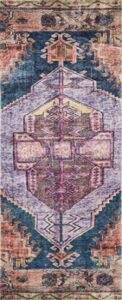 loloi ii fiona collection b20341 purple/multi, contemporary 2′-0″ x 5′-0″ accent rug