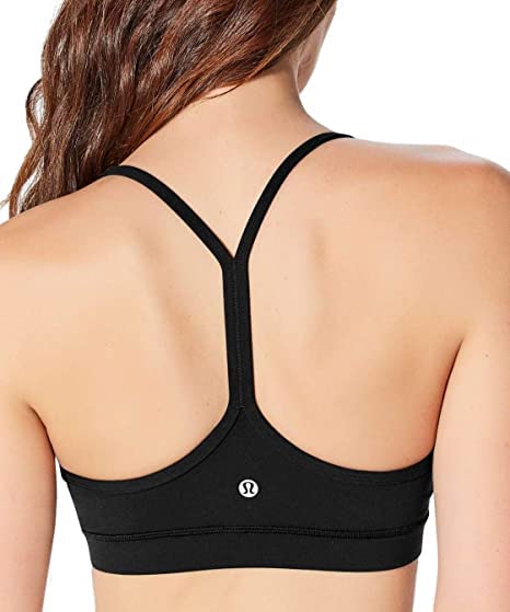 Lululemon Athletica Flow Y Bra Light Support, A–C Cups (Black, 10)