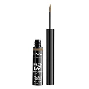 nyx cosmetics build’em up powder brow filler taupe