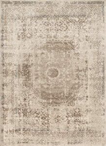 loloi century area rug, 7’10” x 10’6″, taupe/sand