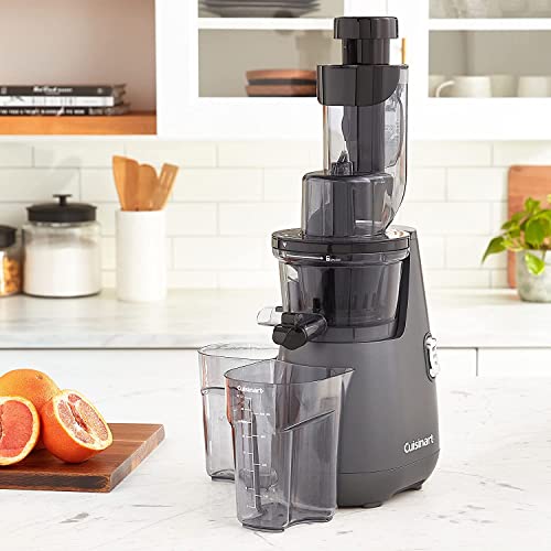 Cuisinart CSJ-300 Easy Clean Slow Juicer, Black and Grey