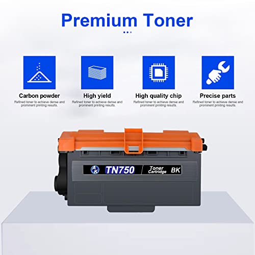 ALUMUINK TN750 High Yield Toner Cartridge, Replacement for Brother TN-750 for HL-5470DW HL-5450DN HL-6180DW DCP-8510DN DCP-8155DN MFC-8710DW MFC-8910DW MFC-8950DW Toner Printer (Black, 1-Pack)