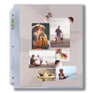 Ultra Pro 8x11 Full Page Photo Album Pages for 3 Ring Binder (25ct) Photo Sleeve Protectors to Safely Store Pictures, Artwork, Documents, Files and More