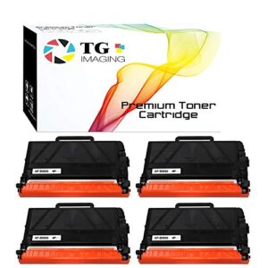 tg imaging (4-pack) 4xblack compatible tn850 toner cartridge replacement for brother tn-850 (8,000 pages) work with hl-l5100dn hl-l5200dw mfc-l5900dw hl-l6400dw hl-l6200dw printers
