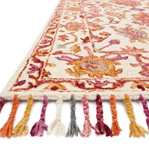 Loloi Rugs, Zharah Collection - Berry Area Rug, 5' x 7'6"