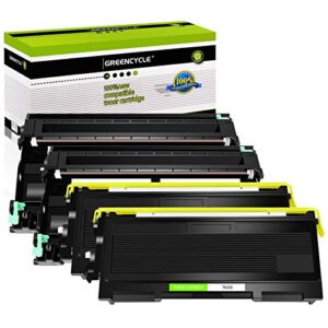 greencycle tn350 tn-350 toner cartridge + dr350 dr-350 drum unit combo set compatible for brother mfc-7820n mfc-7420 mfc-7220 hl-2030 hl-2040 dcp-7020 intellifax 2820 printer (2 toner, 2 drum)