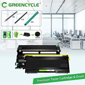 GREENCYCLE TN350 TN-350 Toner Cartridge + DR350 DR-350 Drum Unit Combo Set Compatible for Brother MFC-7820n MFC-7420 MFC-7220 HL-2030 HL-2040 DCP-7020 Intellifax 2820 Printer (2 Toner, 2 Drum)