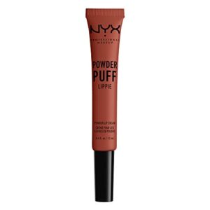 NYX PROFESSIONAL MAKEUP Powder Puff Lippie Lip Cream, Liquid Lipstick - Teacher's Pet (Orange Brown)