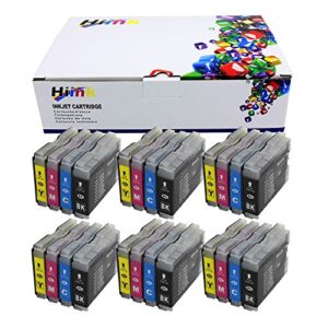 hiink compatible ink cartridge replackement for brother lc51 lc 51 ink cartridges use with mfc-230c mfc-240c mfc-3360c mfc-440cn mfc-465cn mfc-5460cn mfc-5860cn mfc-665cw mfc-685cw mfc-845cw (24 pk)