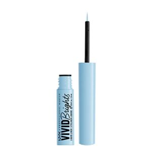 NYX PROFESSIONAL MAKEUP Vivid Brights Liquid Liner, Smear-Resistant Eyeliner with Precise Tip - Blue Thang