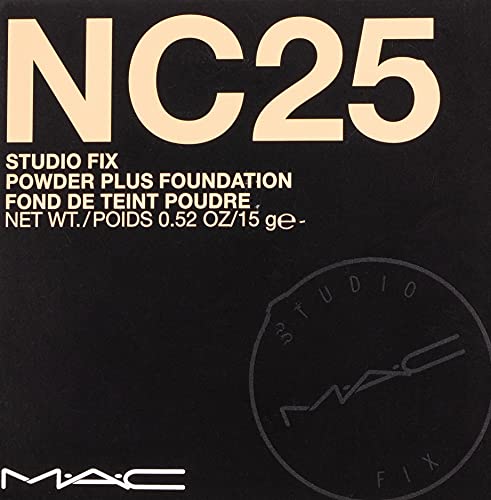 MAC Studio Fix Powder Plus Foundation for Women, NC25, 0.52 Ounce
