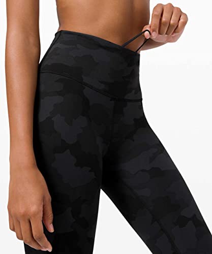 Lululemon Athletica Wunder Train Hi-Rise Tight 25inch (Black Camo, 0)