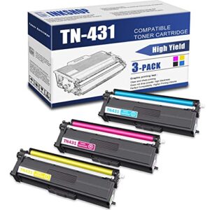 tn431 compatible tn-431c tn-431y tn-431m toner cartridge replacement for brother tn-431 hl-l8260cdw hl-l8360cdw dcp-l8410cdw mfc-l8610cdw toner.(1c+1y+1m)