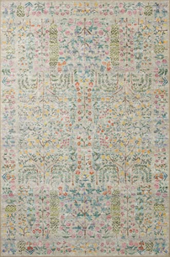 Loloi Rifle Paper Co. x Maison Collection MAO-07 Traditional, Khaki 5'-0" x 7'-6" Area Rug