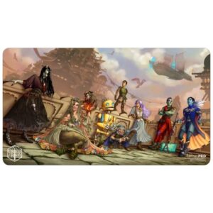 ultra pro – critical role bells hell card playmat – protect your cards during gameplay from scuffs & scratches, perfect as oversized mouse pad for gaming & desk mat
