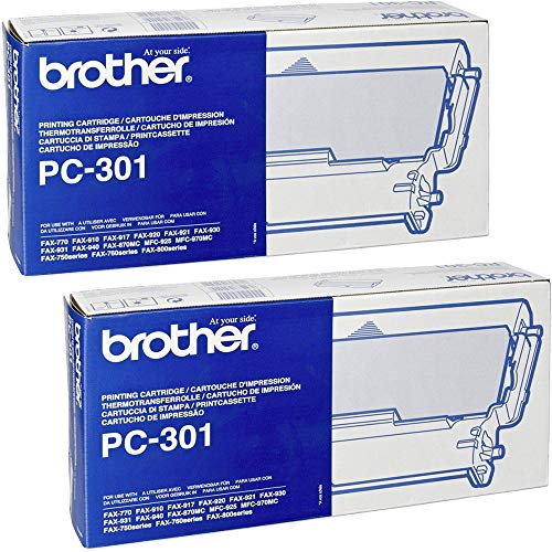 Brother : PC301 Fax Thermal Print Ribbon Cartridge, Black -:- Sold as 2 Packs of - 1 - / - Total of 2 Each