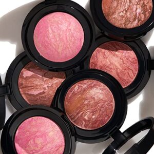 LAURA GELLER NEW YORK Baked Blush-n-Brighten Marbleized Blush- Apricot Berry Creamy Lightweight Satin Finish