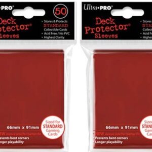 (100x) Ultra PRO Red Deck Protectors Sleeves Standard MTG Colors