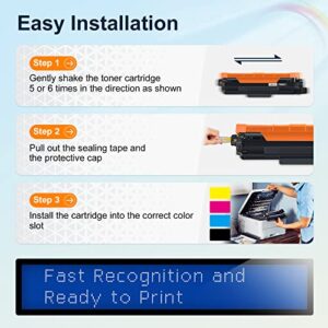 TESEN TN223 TN227 【with New Chips】 Remanufactured Toner Cartridge Replacement for TN223 TN227 for Brother HL-L3230CDW HL-L3290CDW MFC-L3750CDW MFC-L3770CDW (4 Colors)