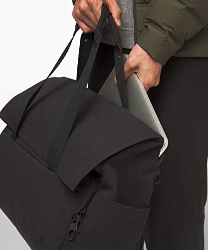 LULULEMON Early Embark Duffel Bag New- Black- Laptop/Workout/Work/Gym/School / 27L